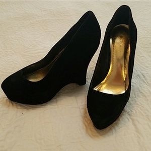 BCBG Shoes - BCBG black wedge heels BCBG Shoes - BCBG black wedge heels